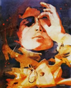 Untitled con filo d'erba